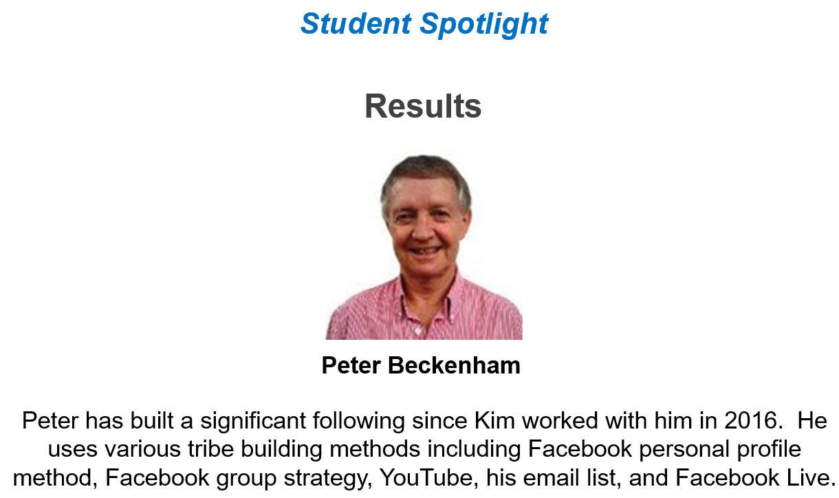 Peter Beckenham success story